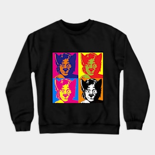 Pop Art Furry Design Crewneck Sweatshirt